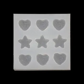 

Sugar Love Star Heart Soft Candy Pendant Mold Slilcone Resin Molds Jewelry Tools