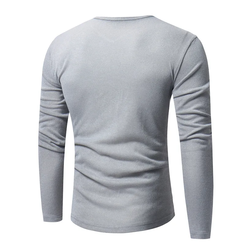 de Qualidade Da Marca Camisola dos homens Algodao пуловеры Camisola Dos Homens Solidos Slim Fit Bordado