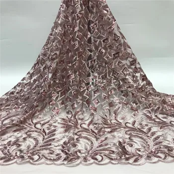 

Madison French Uk Online Sequence Lace Fabric India African Sequins Lace Fabric Nigerian Tulle Sequin Laces Fabric For Wedding