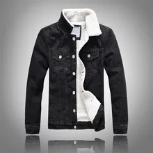 Denim Jacket With Fur Men - Jackets 