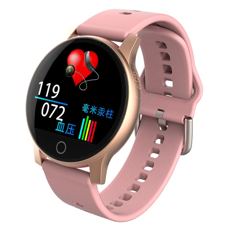 New Women's Smart Watch ECG+PPG Monitor HR Blood