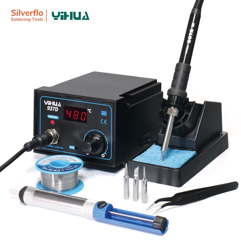 Паяльная станция YIHUA 939D + C/F паяльная с регулируемой постоянной