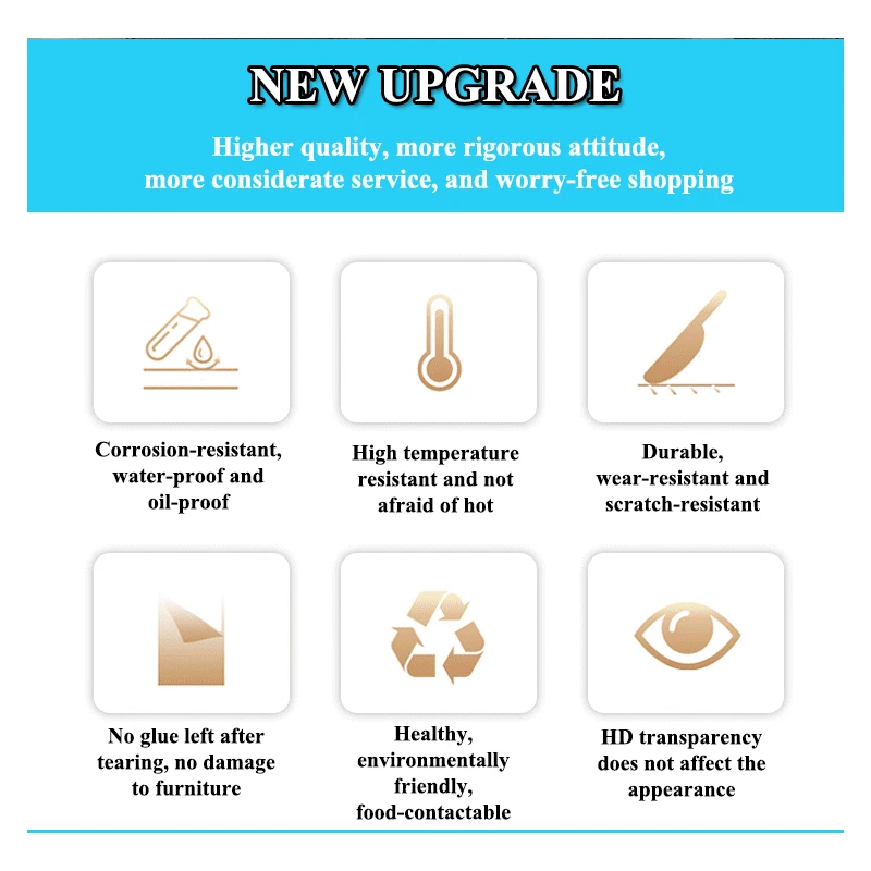 película de pvc para móveis resistente altas temperaturas da cozinha bancada em mármore mesa de centro mesa de jantar película protetora transparente