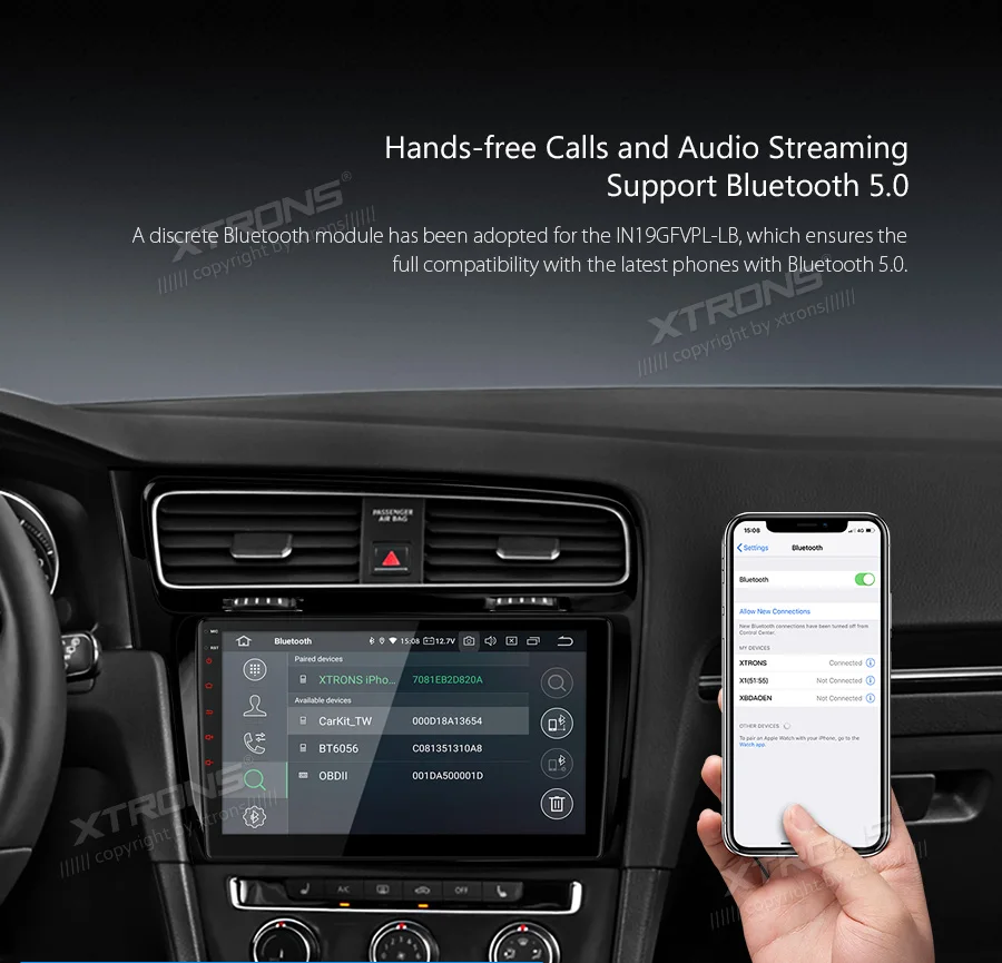 XTRONS 10," Android 9,0 автомобильный проигрыватель с радио и GPS USB wifi OBD для VW Volkswagen Golf 7 левый привод 2013 без DVD