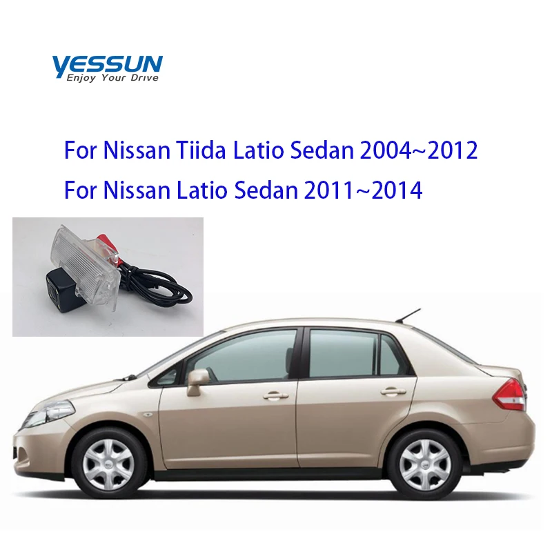 Yessun For Nissan Tiida Latio Sedan 2004 2012 Car Ccd Led Backup