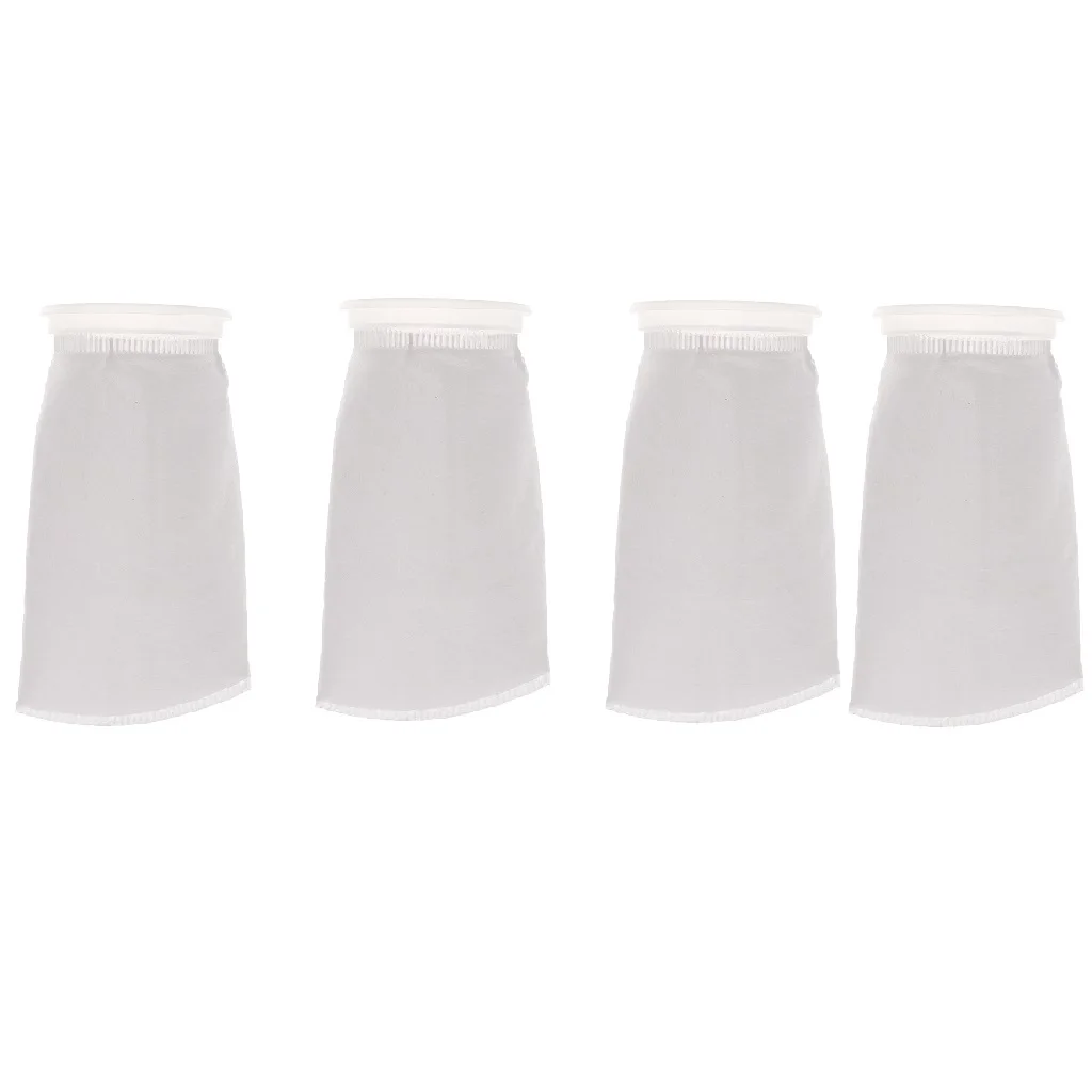 4 Pcs Aquarium Tank Filter Bag 150um Aquarium Felt Filter Sock Bag