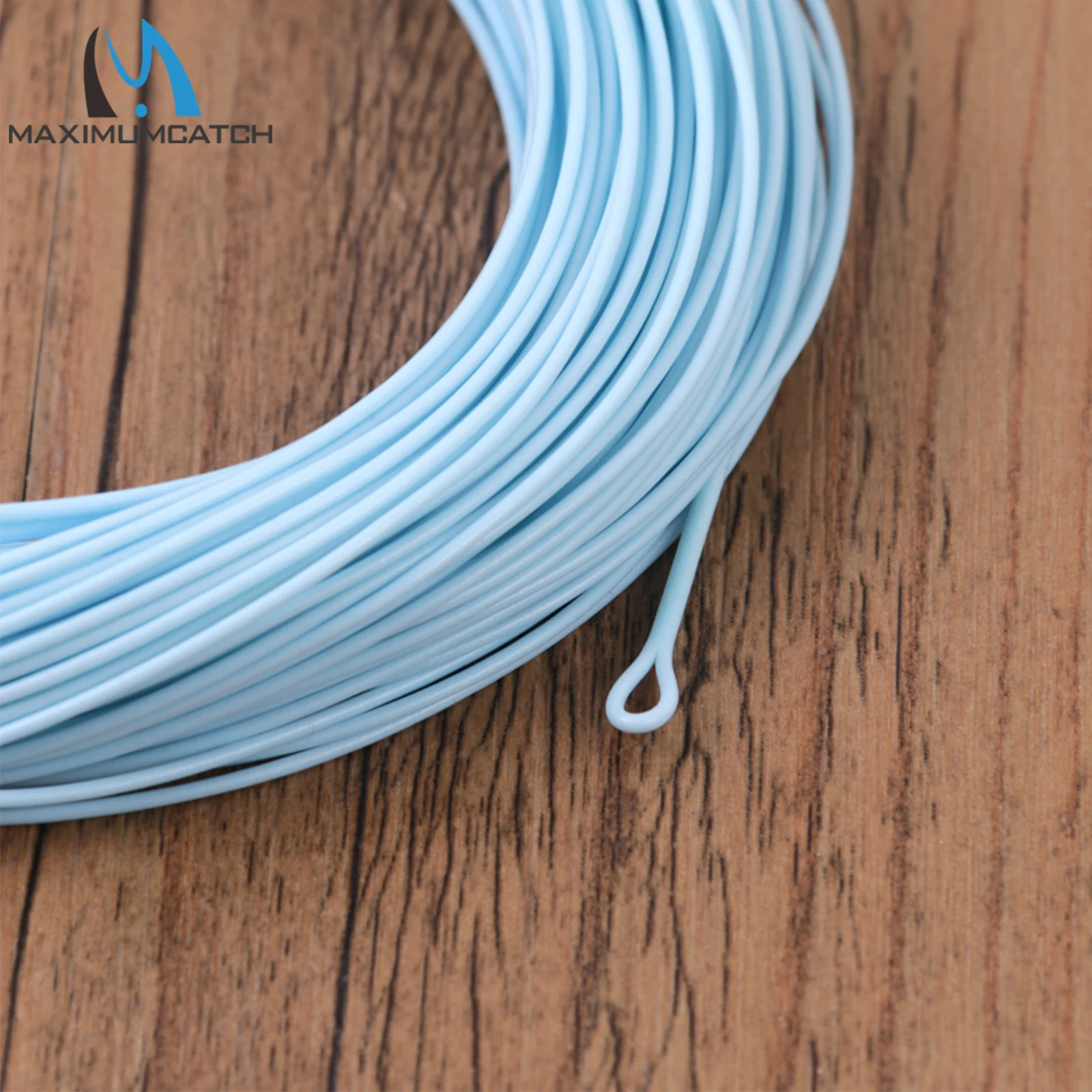 Maximumcatch Saltwater Weight Forward Fly Fishing Line 90FT 8-10wt 2 welded Loops Floating Fly Line Sandy Blue Color fishing line
