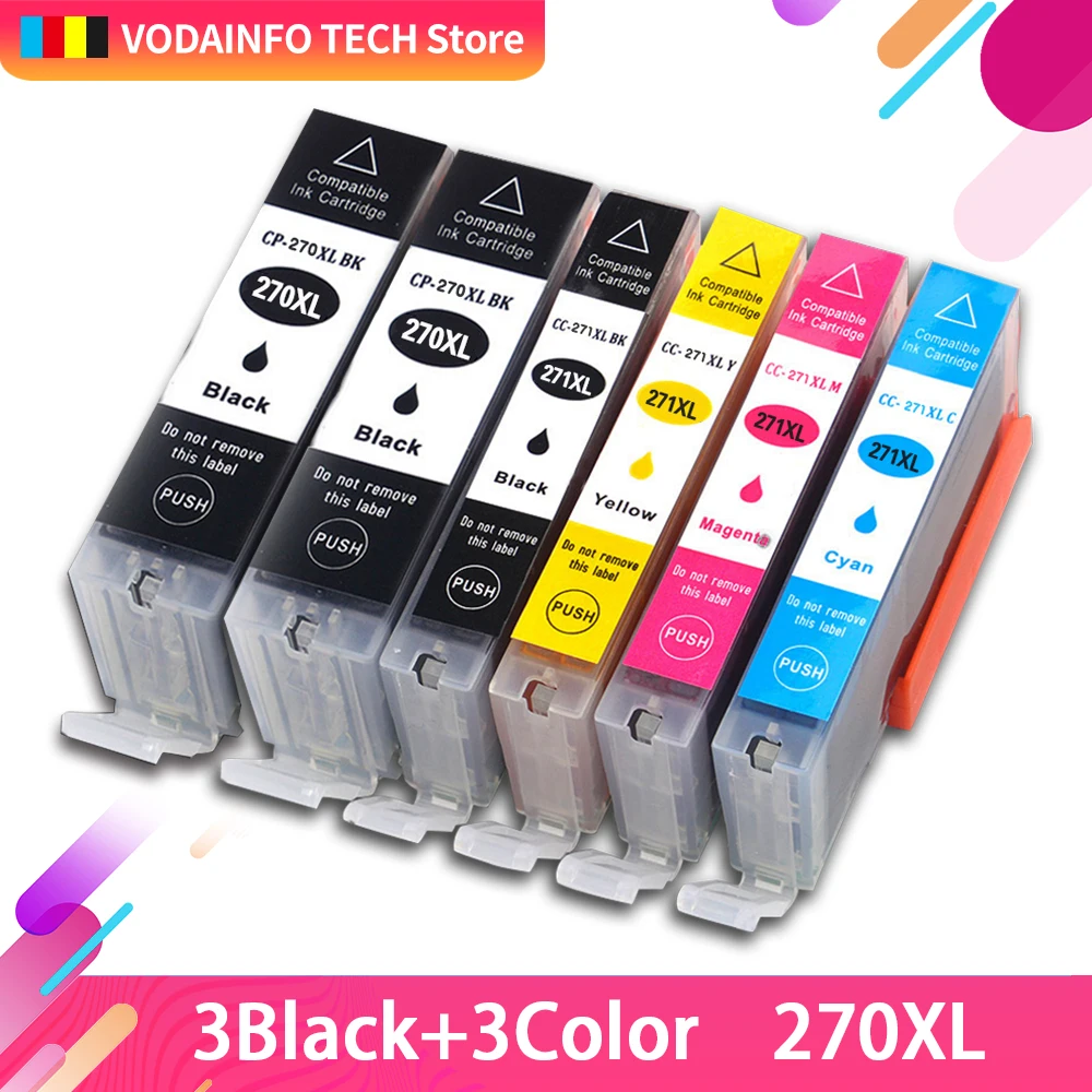PGI-270 CLI-271 совместимые чернильные картриджи для canon MG7720 TS8020 TS9020 TS6020 принтер полные