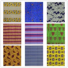 Африканская вощеная ткань принтом нигерийский воск Анкара африканская Ткань 6 ярдов нигерийский хлопок Гана для платья 92021