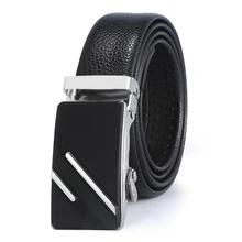 Multiple Sizes Belts Men's Designer Alloy PU Belt Male Fashion Strap Man Automatic Buckle Belt ceinture homme Man Belt For Jeans