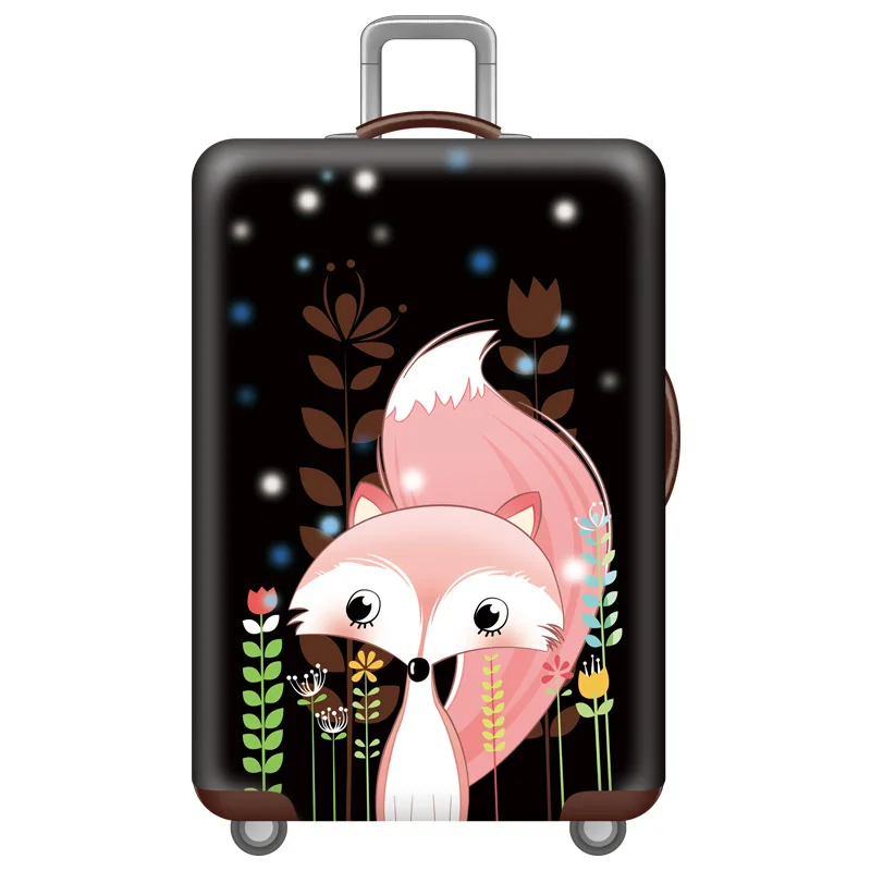Чехол для чемодана с рисунком животных, эластичный защитный чехол, чехлы для путешествий, аксессуары для 18-32 дюймов, дорожная сумка на колесах, пылезащитный чехол