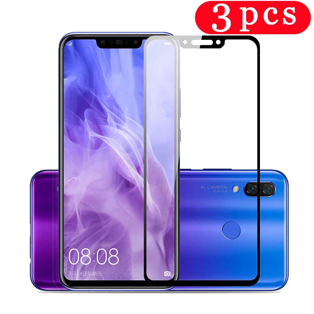Закаленное стекло для huawei p smart plus 2018 2019 2020 pro Z S 3 шт. защитная пленка экрана
