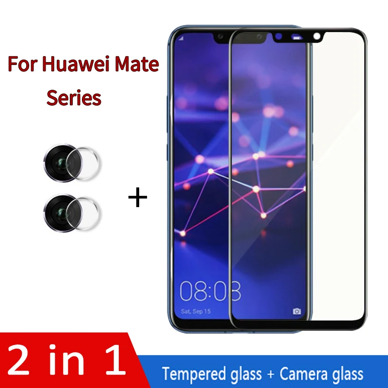 2 в 1 объектив камеры закаленное стекло для huawei mate 10 20 Lite Pro Защитное Honor Honor10Lite