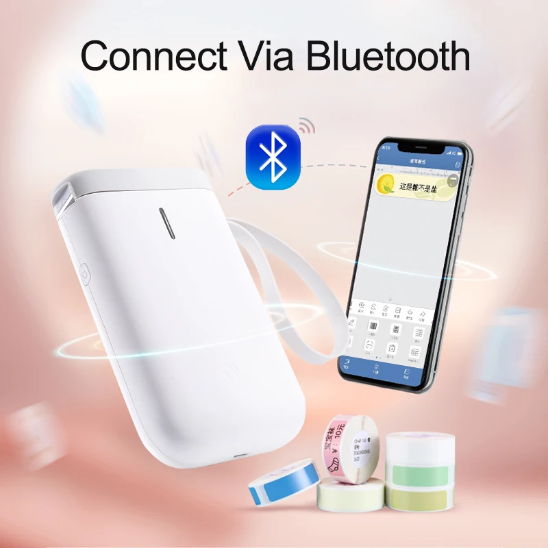 Niimbot D11 Mini Portable LABEL PRINTER Handheld thermal Label printer Bluetooth Sticker Price Tag machine For mobile Phone