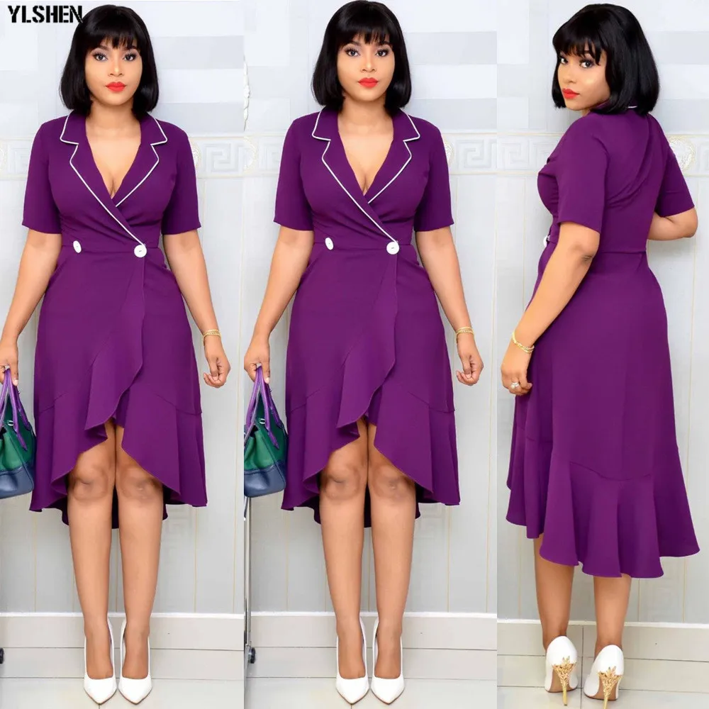 African Dresses for Women Dashiki Ankara Suit Collar African Dress Clothes Sexy New Africa Clothing Robe Africaine Femme 2019 03