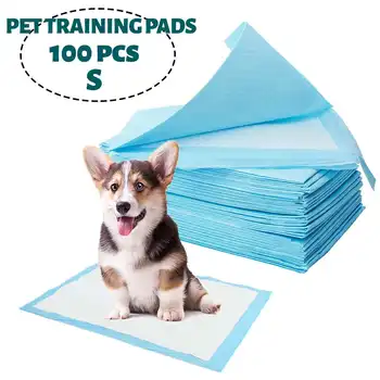 

Dog Training Pee Pad Super Absorbent Pet Diaper Puppy Disposable Healthy Clean Small Dog Cat Pads 3 Size