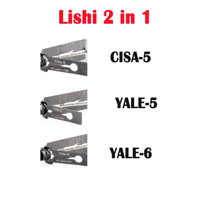 SC1 LiShi Tools 2 en 1 Outils de crochetage de serrure pour serrurier  professionnel SC1 LiShi