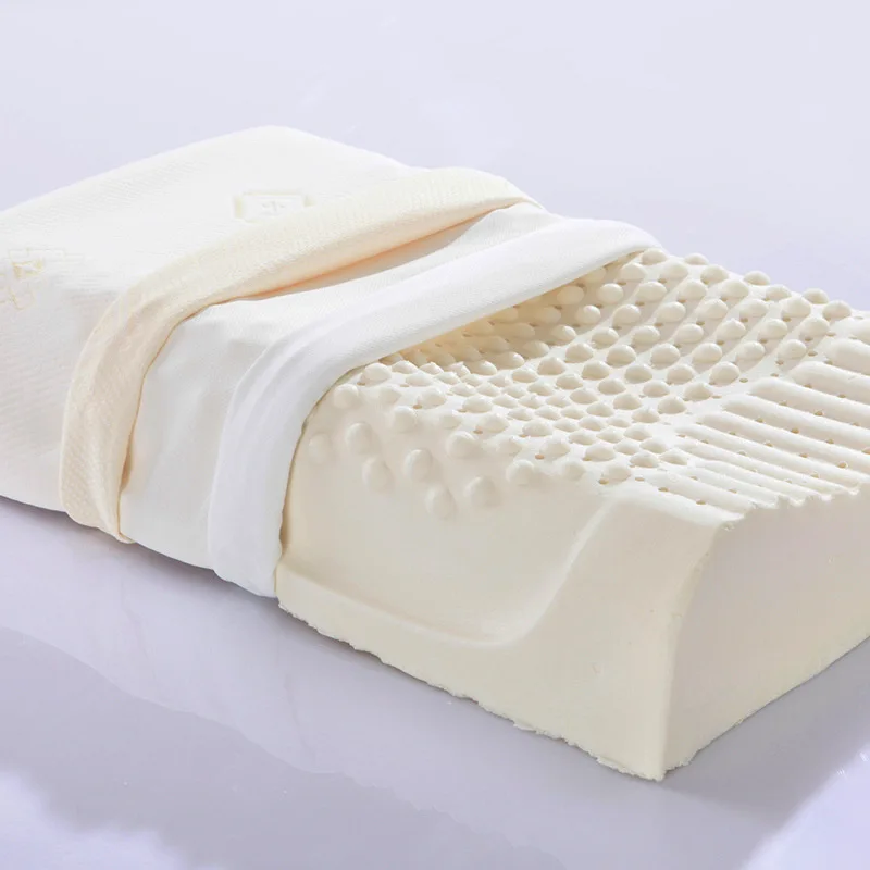 Тайская натуральная латексная подушка, подушка для здоровья взрослых и детей, подушка для массажа, дышащая комфортная рельефная Подушка от храпа