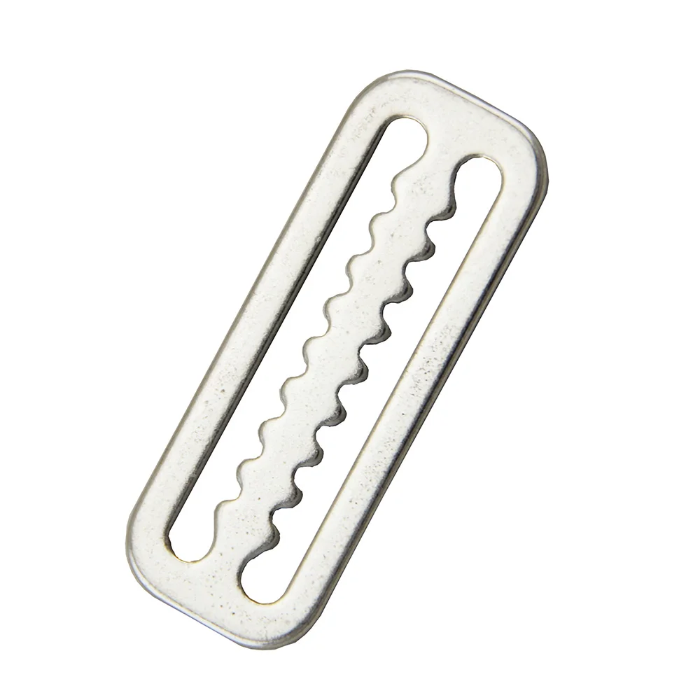 10 шт., новинка, хит 316, нержавеющая сталь, для подводного плавания, Webbing Keep Clip 2 '', d-образное кольцо, зажим для ремня, аксессуары BCD, водный спорт, бассейн, Intex - Цвет: With Sawtooth