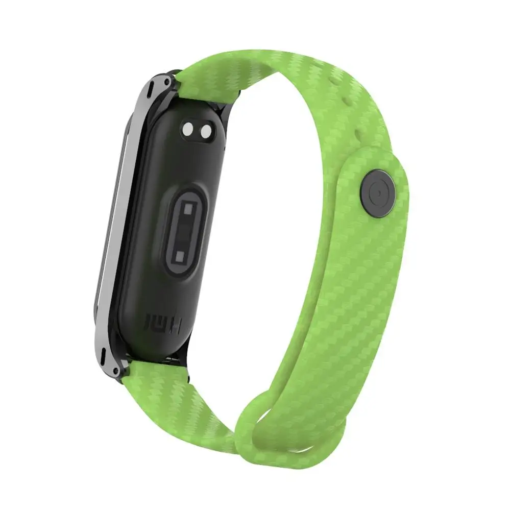 Mi Band 3/4 силиконовый браслет из углеродного волокна для замены браслета Xiaomi