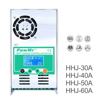 

MPPT Solar Charge Controller 60A 50A 40A 30A Backlight LCD 12V 24V 36V 48V Solar Regulator for Max 190V Solar Panel Input