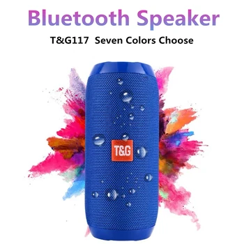 

TG117 Waterproof Wireless Bluetooth Speaker Portable Outdoor Loudspeaker Music Surround Subwoofer Support TF Card FM Radio