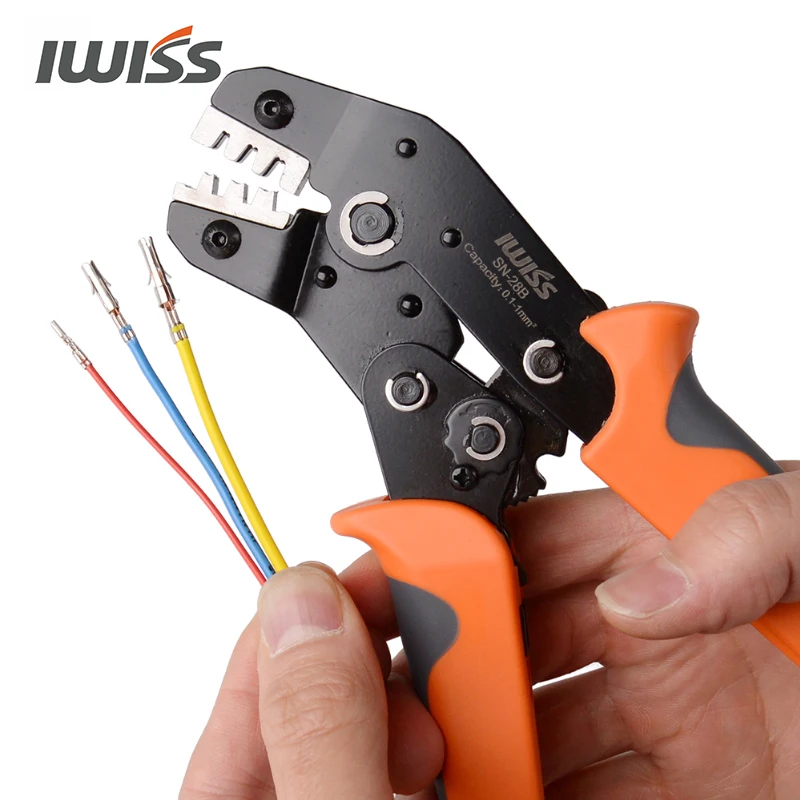 IWISS Φ обжимной инструмент 0 1 мм² SN 28B Dupont Pins для разъема 2 54 мм 3 96 KF2510|tool crimp|crimper