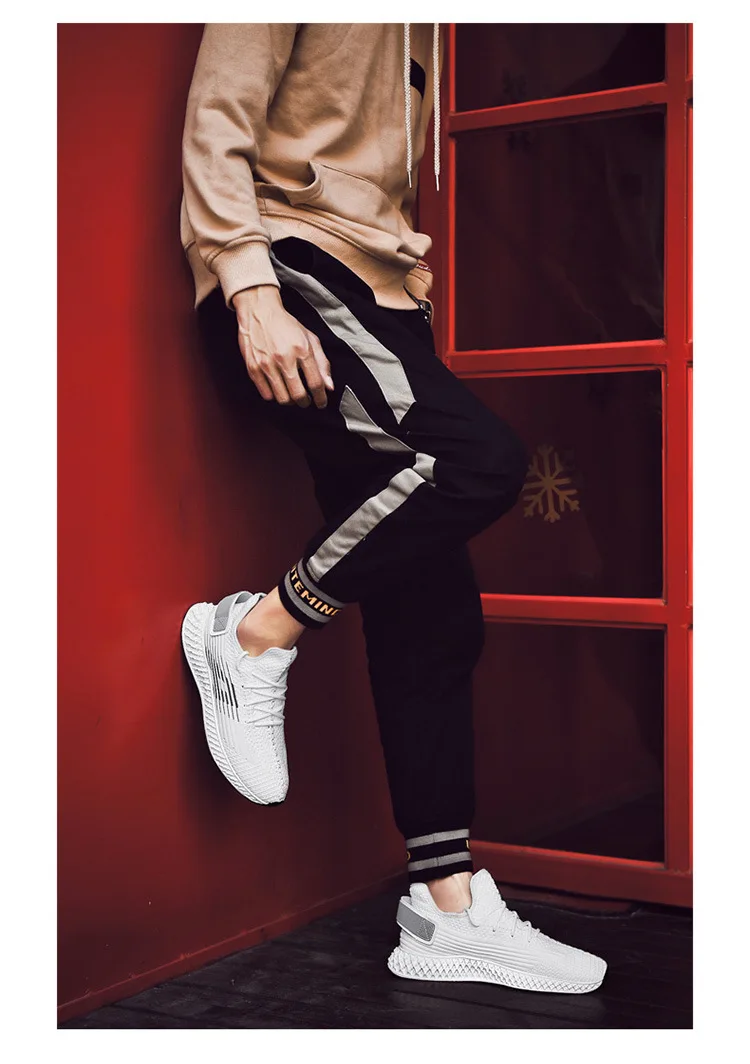 New Style 4D Print BIRD'S NEST Scale Coconut Shoes Korean-style Fly Woven Large Size 46 MEN'S SHOES Versatile Casual Sports Runn