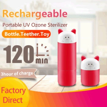 

Rechargeable UV Sterilizer UV Ozone Feeding Bottle Mobile Phone Sterilizer Outer Belt Nipple Sterilization Portable
