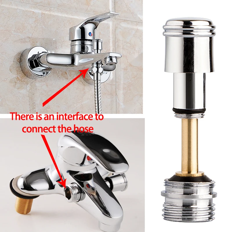Shower Head Diverter Valve Diverter Valve Faucet Valve Water Leakage Repair Part Shower Faucet Lower Outlet Water Separator Bathtub Tap Pull Rod Diverter Valve Shower Column Switch