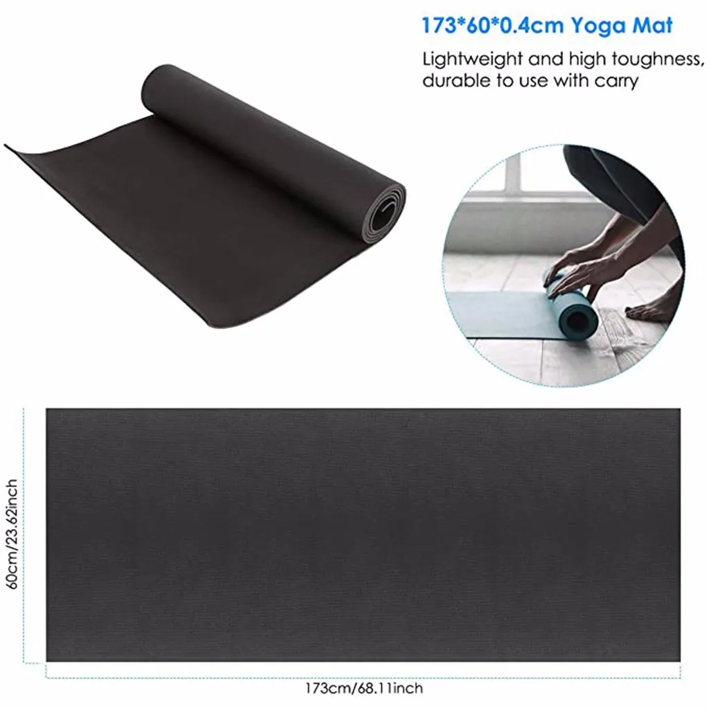 40# 4MM Yoga Mat Non Slip Carpet Pilates Gym Sports EVA Thick Durable Yoga Mat Non-slip Exercise Fitness Pad Exercise Mats