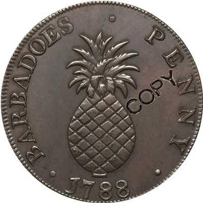 Барбадос 1788 1 пенни копия монет