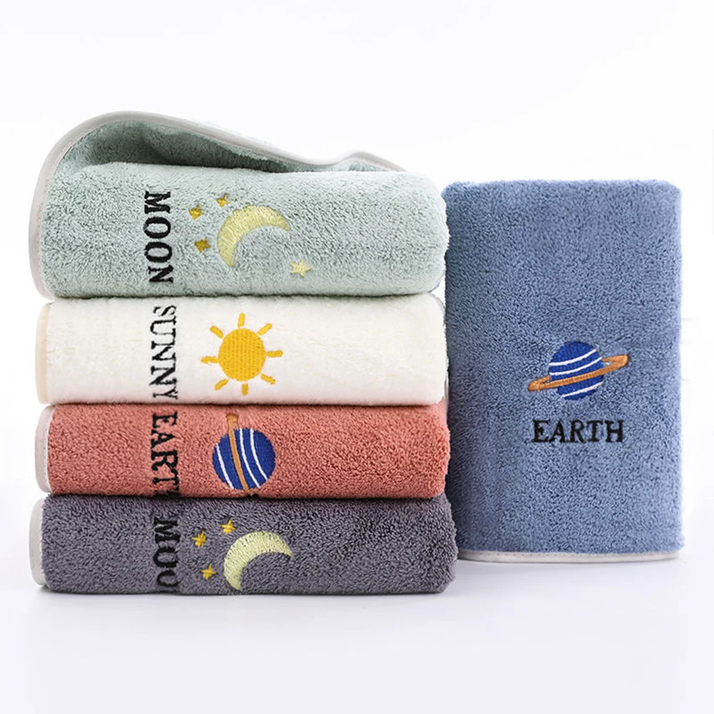 

Household Cotton Non-linting Soft Absorbent Towel Soft Thick Non-shed Washcloth Adult Female Male Household Towel
