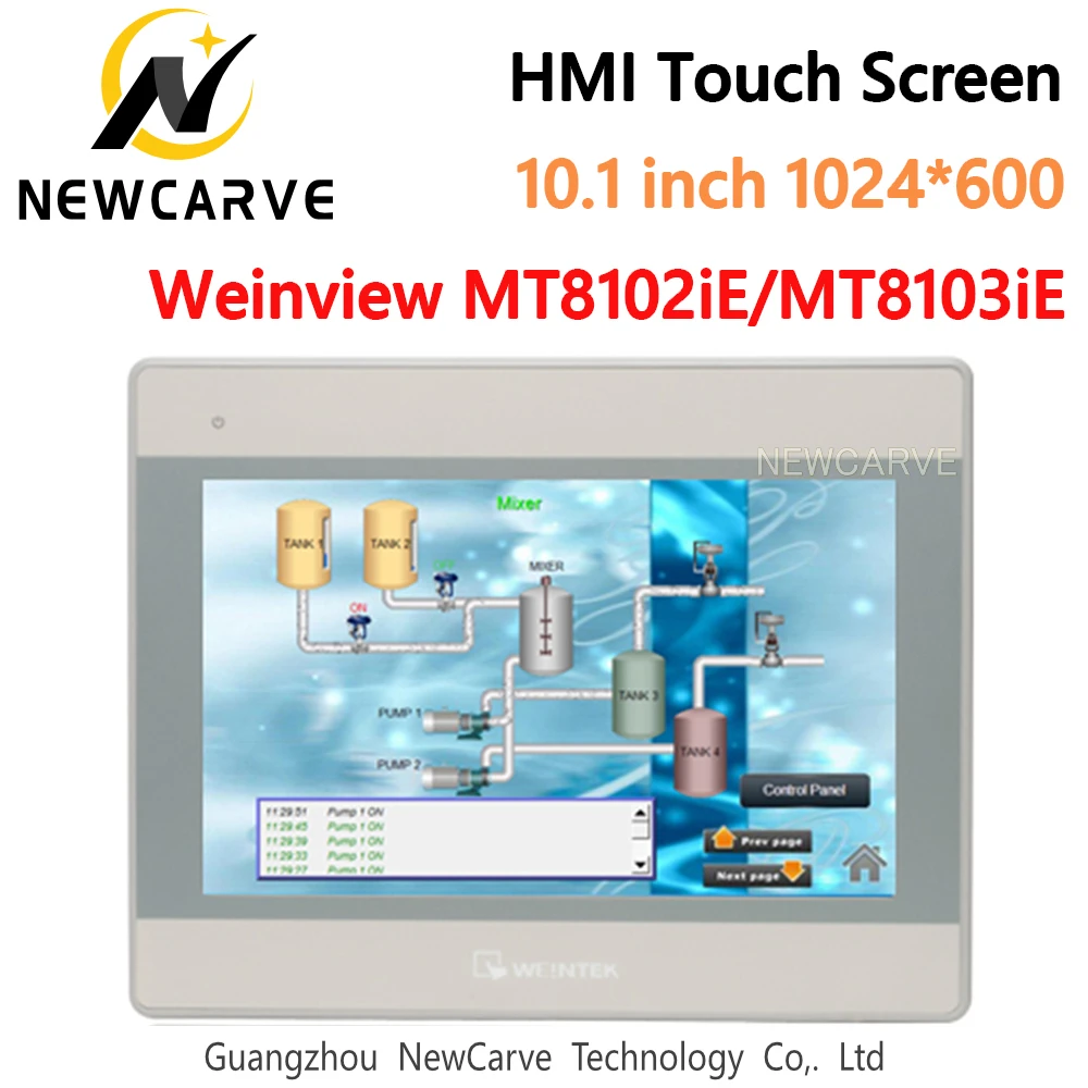 WEINVIEW MT8102iE MT8103iE HMI Сенсорный Экран 10,1 дюймов 1024*600 интерфейс человеческого компьютера Замена WEINTEK MT8101iE MT8100iE NEWCARVE
