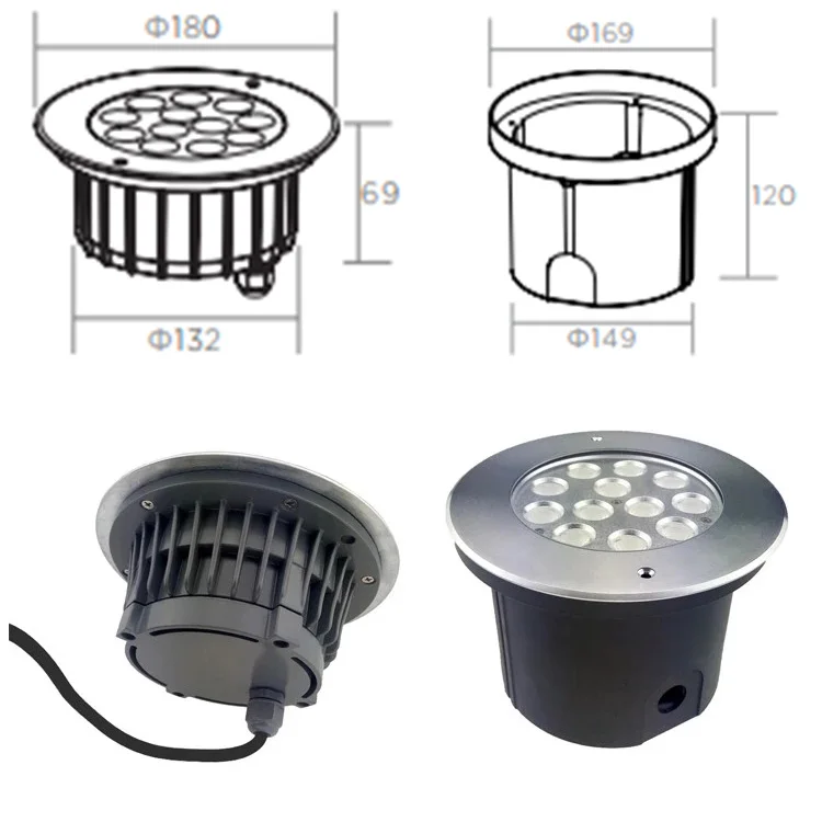 LED inground light