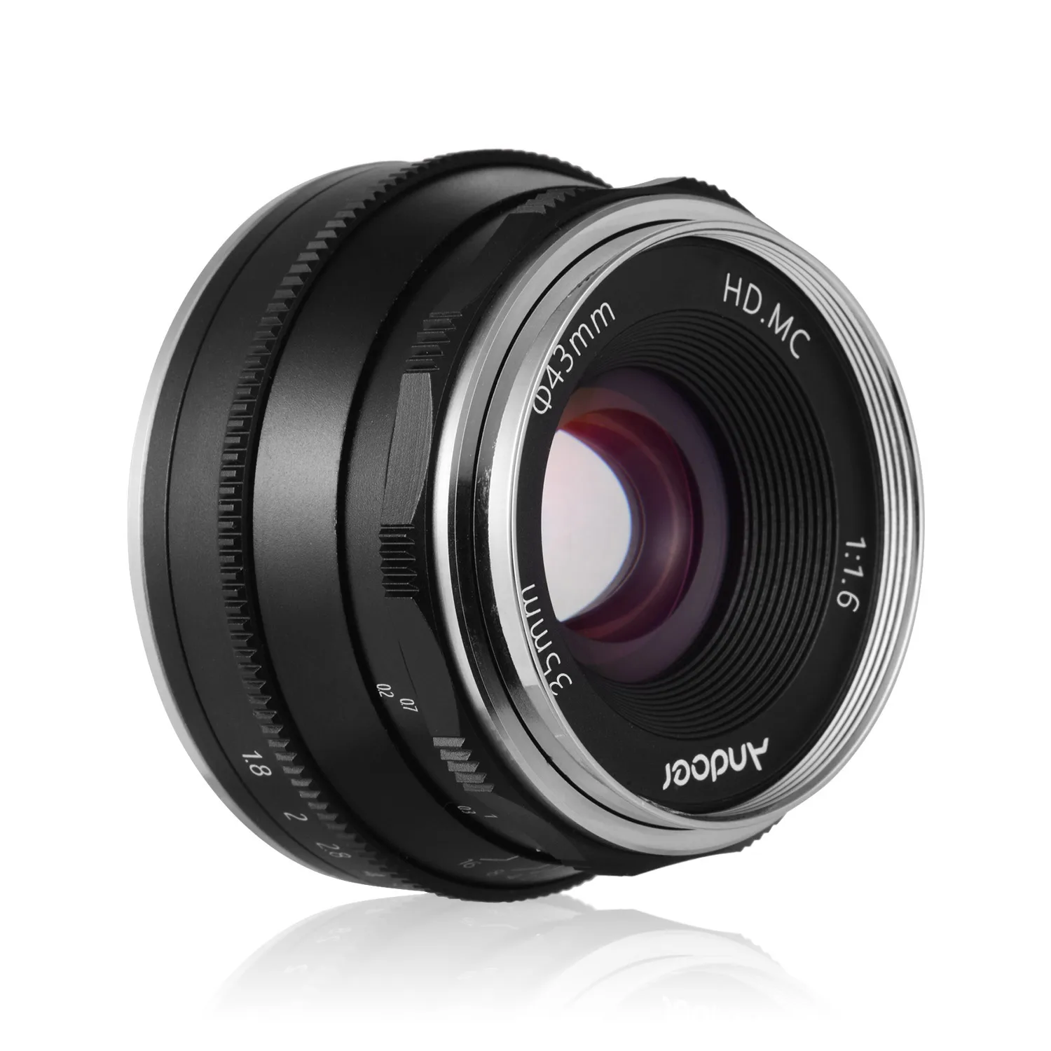 Andoer 35 мм F1.6 ручная фокусировка объектив Большая диафрагма для Fujifilm Fuji