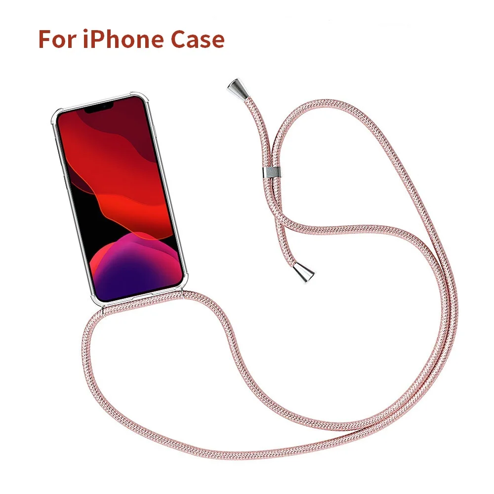 Ремень шнур цепи чехол для мобильного телефона iPhone 12 11 Pro Max X XS XR ожерелье с