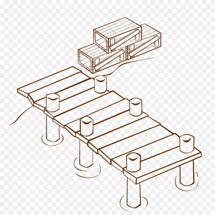 png旧码头着色书码头剪贴画图片