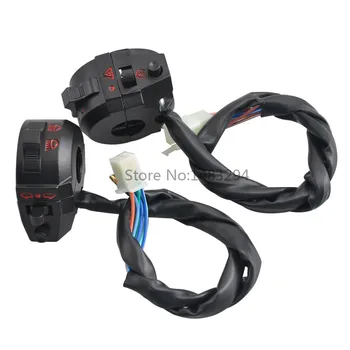 

Universal 7/8" 22mm Motorcycle Handlebar Switch Control Horn Turn Signal Switch Housings Caps For Honda CG 125 ZJ 125 Yamaha