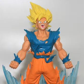

Anime Dragon Ball Super Saiyan Explosive Sun Wukong Blue Cloud Somersault Cloud Action Figure 23CM PVC Toy Model Doll Figurine