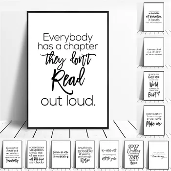 

Minimalist Quotes Inspirational Picture Poster Canvas Print Painting Wall Art Living Room Home Decoration