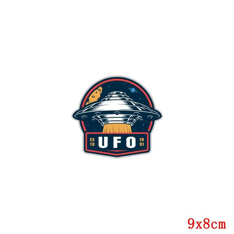 Alien Outer Space Rocket Astronaut Thermo Stickers On Clothes Diy Ufo Heat-sensitive Patches Iron On Transfers For Clothes - Color: TH1898