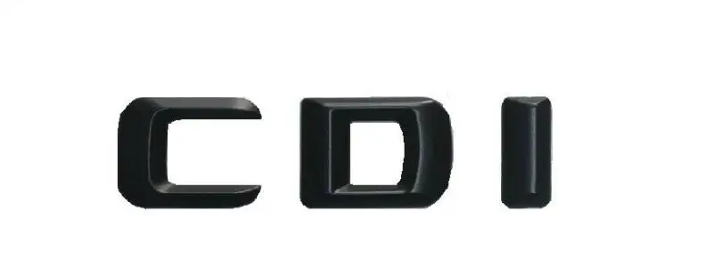 CDI Черный 3D шрифт багажник Знак Эмблемы для Mercedes Benz W164 W166 ML350 CDI 4matic - Цвет: CDI