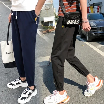 

ELI22 New 2020 Men's Hip Hop Sweatpants Fitness Joggers Spring Stripe High Street Hip Long Trousers Harem Pants Sweatpant