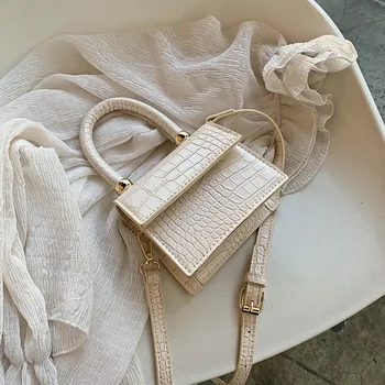 

Vintage Stone Pattern PU Leather Crossbody Bags For Women 2020 Solid Shoulder Handbags Female Travel Totes Lady Cross Body Bag