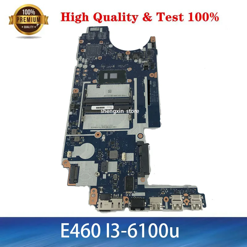 amazing  For Lenovo Thinkpad E460 14 inch Laptop motherboard 00UP246 BE460 NM-A551 I3-6100U test 100%