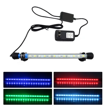 

New Aquarium LED Bar Light Submersible Crystal Glass Lights Colorful Underwater Light Aquarium Lighting Waterproof Fish Tank Lig