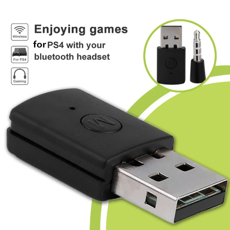 Kebidumei USB Bluetooth ключ USB адаптер Bluetooth 4,0 3,5 мм для PS4 Стабильная производительность Bluetooth наушники с кабелем