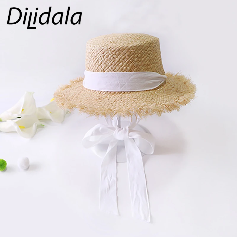 Dilidala женские шляпы соломенная шляпа для женщин ручная работа улицы повседневная