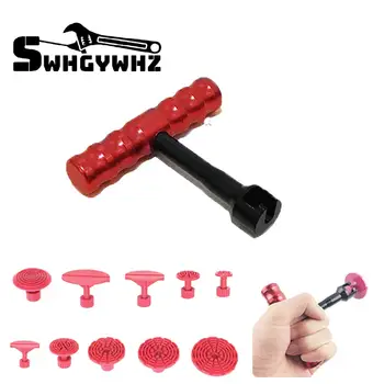 

10pcs glue pulling Tabs +1 pcs T-Bar glue puller Tools Dent Puller Kit Paintless Dent Repair Tools